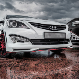 Аэродинамический обвес Zeus на Hyundai Solaris