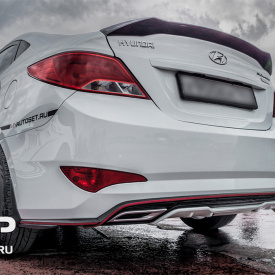 Аэродинамический обвес Zeus на Hyundai Solaris