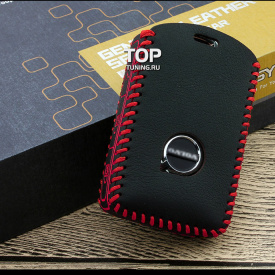 Кожаный чехол для смарт ключа на Volvo