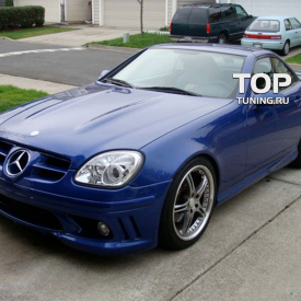 Передний бампер Rieger на Mercedes SLK R170