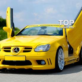 Передний бампер Rieger на Mercedes SLK R170