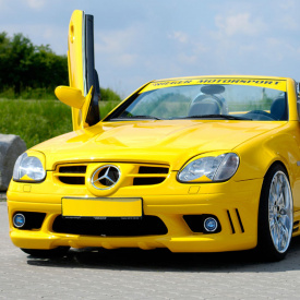 Передний бампер Rieger на Mercedes SLK R170