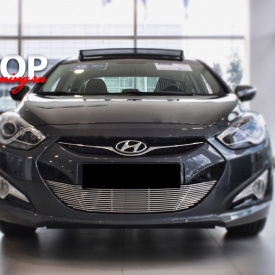 Решетка в бампер PREMIUM на Hyundai i40