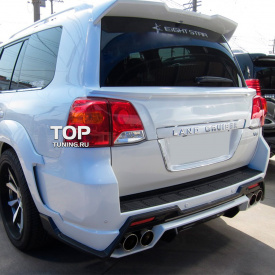 Раздвоенный выхлоп на Toyota Land Cruiser 200