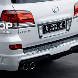 Раздвоенный выхлоп на Toyota Land Cruiser 200