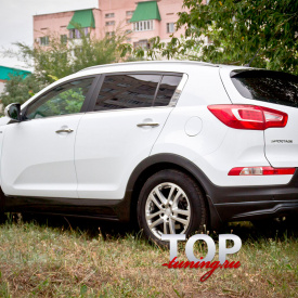 Комплект порогов JSW (ABS) на Kia Sportage 3 (III)