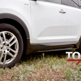 Комплект порогов JSW (ABS) на Kia Sportage 3 (III)