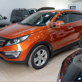 Комплект порогов JSW (ABS) на Kia Sportage 3 (III)