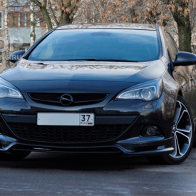 Юбка на передний бампер JMS на Opel Astra J