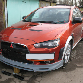 Центральная вставка юбки Zodiak на Mitsubishi Lancer 10 (X)