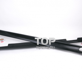 Накладки на пороги Rieger на Audi A4 B8