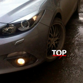 Накладки на фары GT на Mazda 3 BM