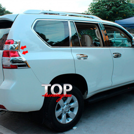Реснички на задние фонари Epic на Toyota Land Cruiser Prado 150