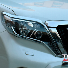 Реснички на фары Epic на Toyota Land Cruiser Prado 150