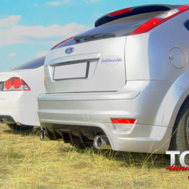 Накладка на задний бампер ST Style на Ford Focus 2