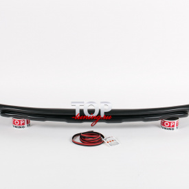 Накладка на передний бампер X-Force на Kia Sportage 3 (III)