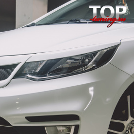 Широкие реснички Element V.2 (рестайлинг) на Kia Rio 3