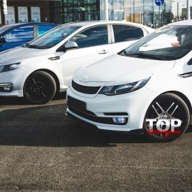 Широкие реснички Element V.2 (рестайлинг) на Kia Rio 3