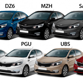 Реснички Element (дорестайлинг) на Kia Rio 3