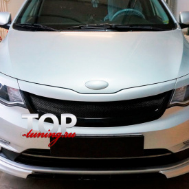 Накладки на передний бампер Element на Kia Rio 3