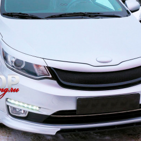 Накладки на передний бампер Element на Kia Rio 3
