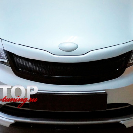 Накладки на передний бампер Element на Kia Rio 3