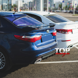 Накладки на задние фонари Element Дорестайлинг на Kia Rio 3