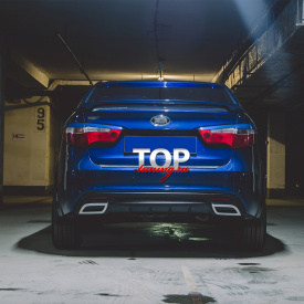 Накладки на задние фонари Element Дорестайлинг на Kia Rio 3