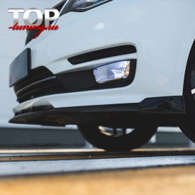 Элерон переднего бампера Element на Kia Rio 3