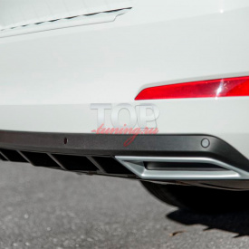 Диффузор заднего бампера A`PEX на Skoda Octavia 3