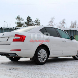 Диффузор заднего бампера A`PEX на Skoda Octavia 3