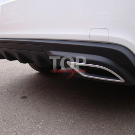 Диффузор заднего бампера A`PEX на Chevrolet Cruze 2