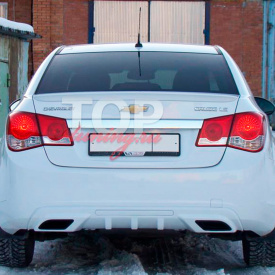 Диффузор заднего бампера A`PEX на Chevrolet Cruze 2