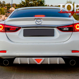 Диффузор заднего бампера A`PEX Speed со стоп-сигналом на Mazda 6 GJ