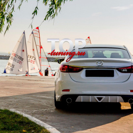 Диффузор заднего бампера A`PEX Speed со стоп-сигналом на Mazda 6 GJ