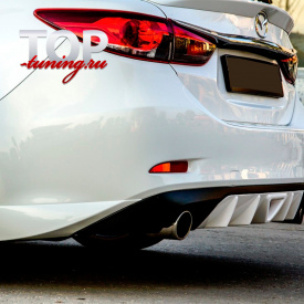 Диффузор заднего бампера A`PEX Speed со стоп-сигналом на Mazda 6 GJ