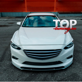 Накладки на передний бампер A`PEX RS на Mazda 6 GJ