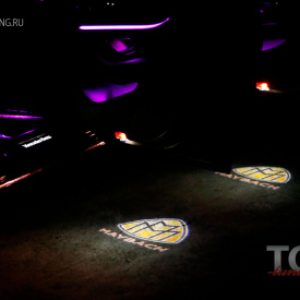 Проектор логотипа в дверь Laser HD на Mercedes