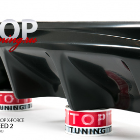 Диффузор заднего бампера X-Force (Универсал) на Kia Ceed 2