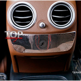 Накладка на пассажирский блок климата Burmester на Mercedes E-Class W213