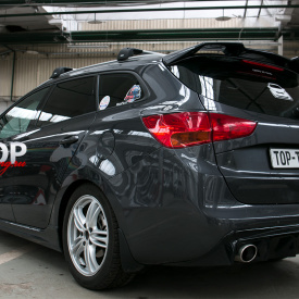 Спойлер на крышку багажника X-Force (универсал) на Kia Ceed 2