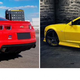 Накладки на задний бампер A`PEX на Chevrolet Camaro 5