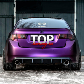 Диффузор на задний бампер A`PEX Revolt на Honda Accord 8