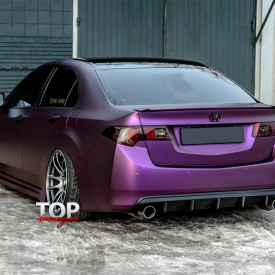 Диффузор на задний бампер A`PEX Revolt на Honda Accord 8