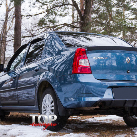 Диффузор на задний бампер Bastion на Renault Logan