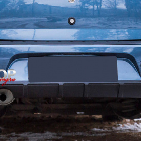 Диффузор на задний бампер Bastion на Renault Logan