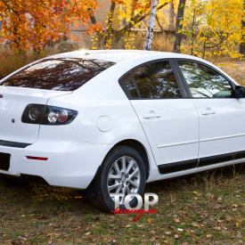 Протектор заднего бампера Bastion на Mazda 3 BK