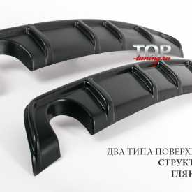 Диффузор на задний бампер Bastion (ДОРЕСТАЙЛИНГ) на Renault Logan