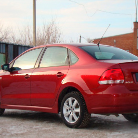 Накладки на пороги RS-Line на VW Polo 5