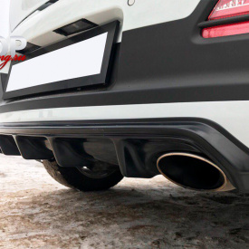 Диффузор на задний бампер Evolution на Kia Ceed Pro